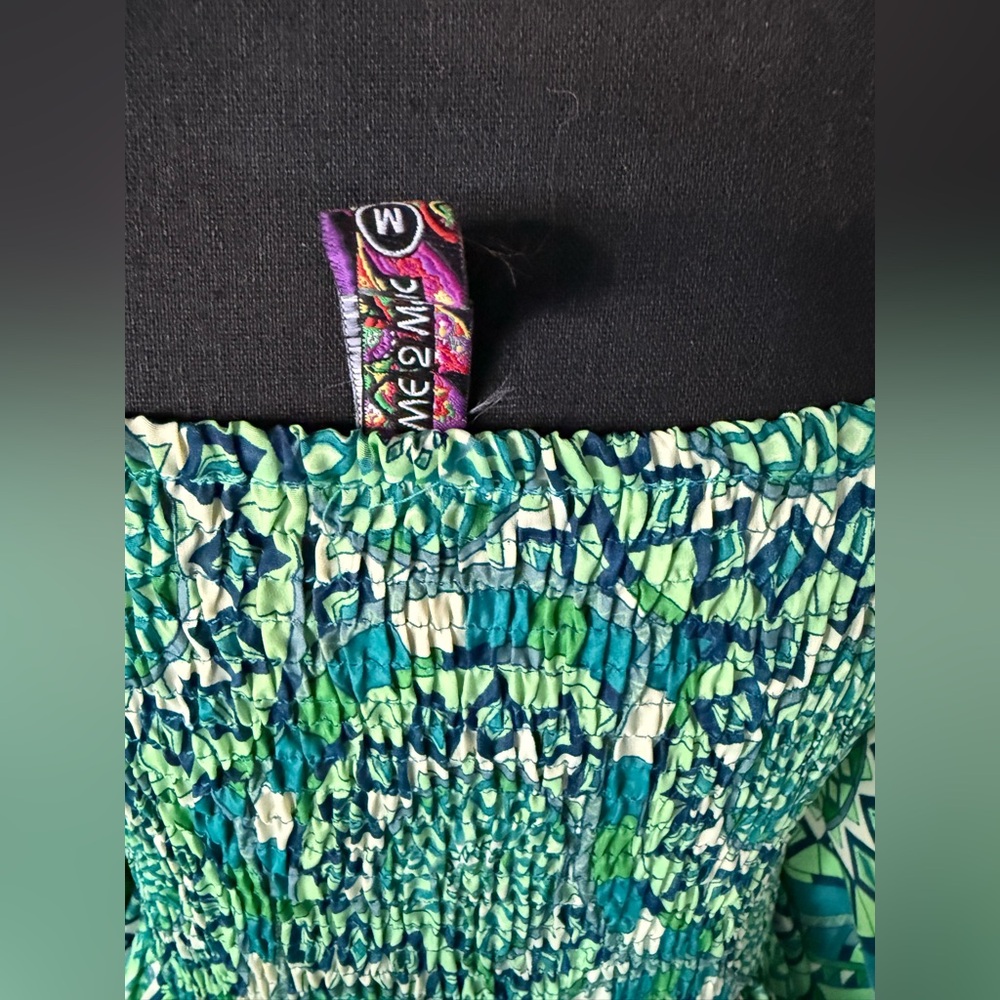 Me 2. Amazing geometric pattern. Maxi dress. Size M - Picture 6 of 7